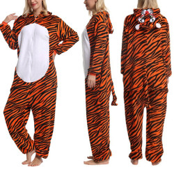 Tiger Costume for Kids and Adults – Hooded Jumpsuit