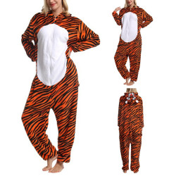 Tiger Costume for Kids and Adults – Hooded Jumpsuit