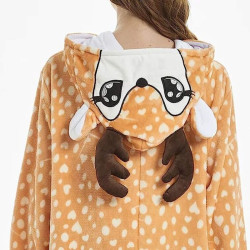 Deer Costume for Kids and Adults – Hooded Animal Jumpsuit