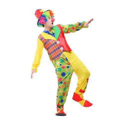 Adult Clown Costume – Colorful Circus Carnival Outfit