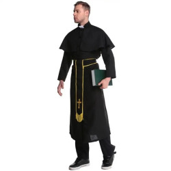 Adult Priest Costume – Classic Priest Cassock
