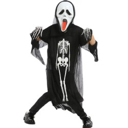 Laste skeleti kostüüm