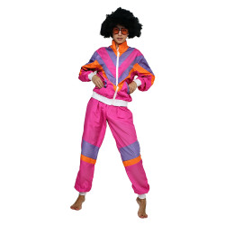 80s Style Pink Tracksuit