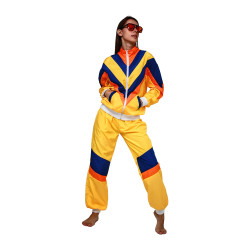 80s Style Yellow Tracksuit