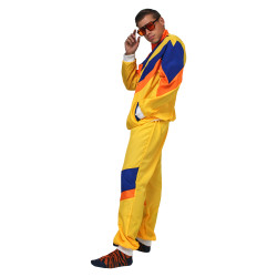 80s Style Yellow Tracksuit