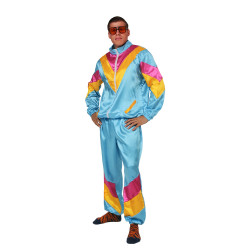 80ndate stiilis sinine spordikostüüm