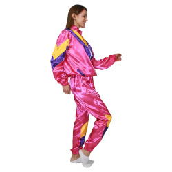 80ndate stiilis roosa spordikostüüm