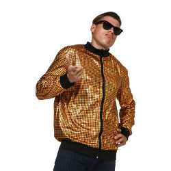 Disco Style Gold "Bomber" Jacket
