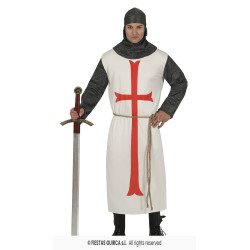 Täiskasvanute templirüütli kostüüm