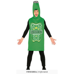 Täiskasvanute õllepudeli kostüüm