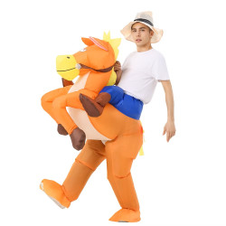 Inflatable horse costume for adults