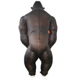 Inflatable gorilla costume for adults