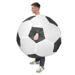 Inflatable soccer ball costume for adults