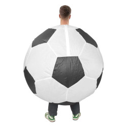 Inflatable soccer ball costume for adults
