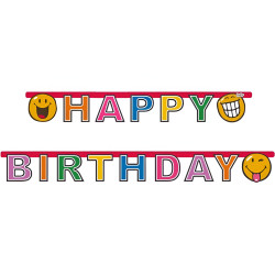 Paper Garland "Happy Birthday" 180 cm