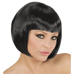 Black Short Wig with Bangs