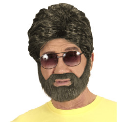 Brown Wig with Beard