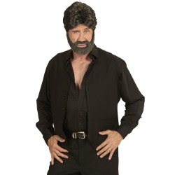 Brown Wig with Beard