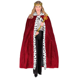 Burgundy Royal Cape for Adults, 140 cm