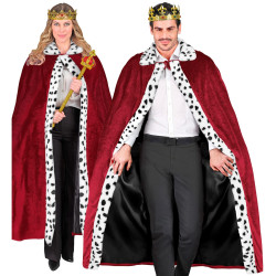 Burgundy Royal Cape for Adults, 140 cm