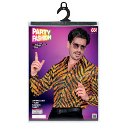Men's Sparkling Tiger Print Party Shirts