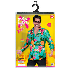Neon Hawaiian Party Shirts for Men