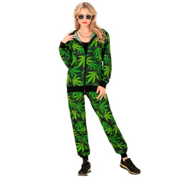 Adult Carnival Sports Costume with Hemp Pattern
