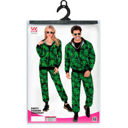 Täiskasvanute karnevali spordikostüüm kanepimustriga