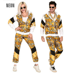 Täiskasvanute karnavali sportkostüüm kapuutsimustriga