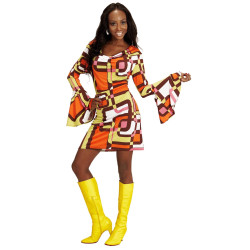 70-ndate stiilis naiste kleit