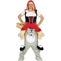 Adult Costume "Little Red Riding Hood on the Wolf's Shoulders"