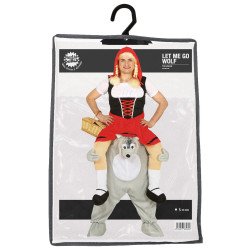 Adult Costume "Little Red Riding Hood on the Wolf's Shoulders"