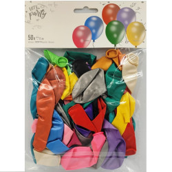 Pearl Color Balloons, 50 pcs, 25 cm