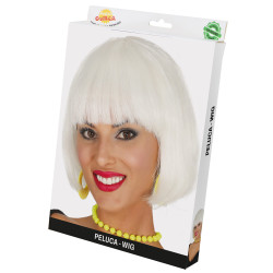 Short White Glow-in-the-Dark Wig