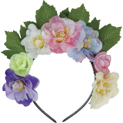Multicolored Floral Hair Band