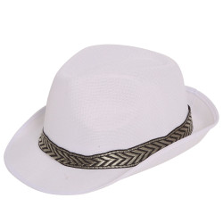 White Gangster Hat