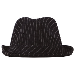 Black Striped Gangster Hat