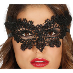 Black Embroidered Mask
