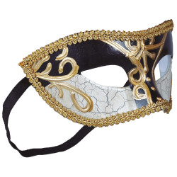 Black and White Venetian Mask