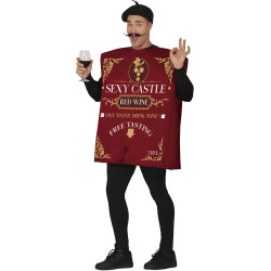Adult "Red Wine" Bottle Costume
